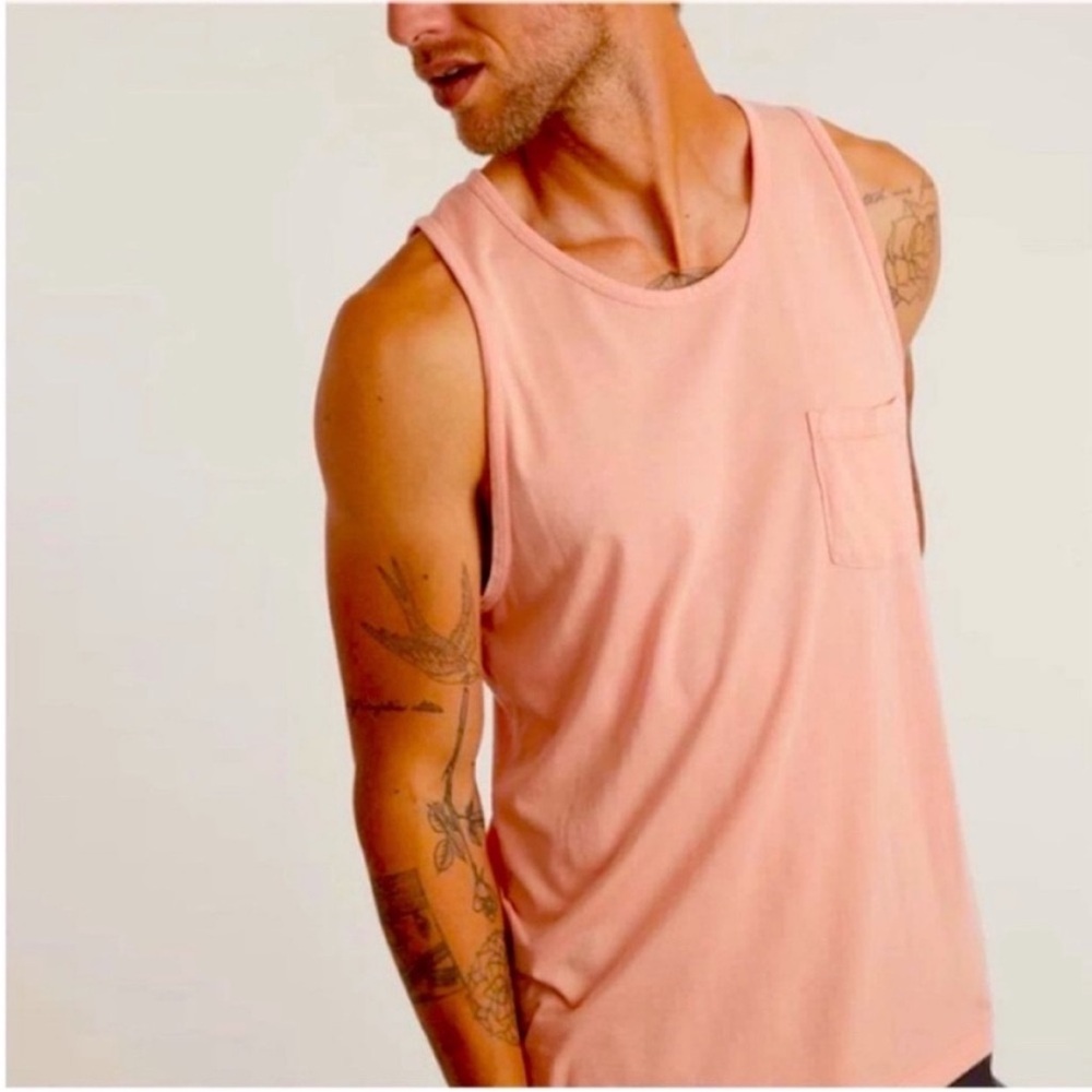 NWT Marine Layer Men’s Orange Tank Top Athletic Cut XXL